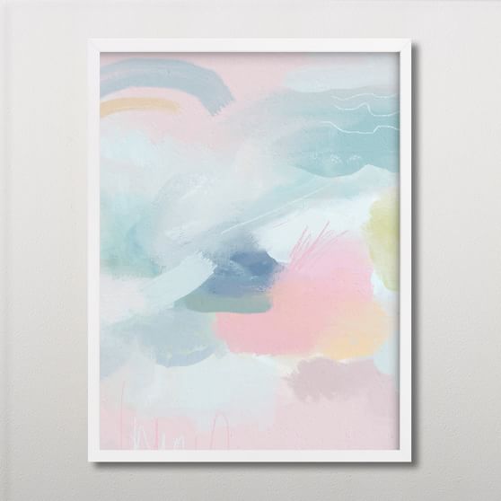 Minted® Rainbow and Sunshine Framed Art by Lindsay Kelly Art | Pottery ...