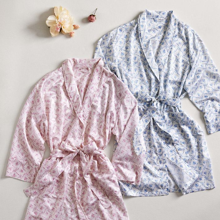 LoveShackFancy Floral Trellis Silky Robe | Pottery Barn Teen