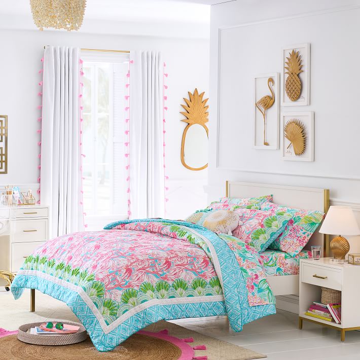 Lilly pulitzer quilt in outlets orchid