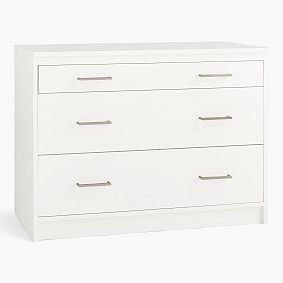 Sleep and Study Wide Dresser, Simply White