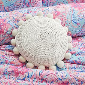 Lilly Pulitzer Sand Dollar Round Pillow