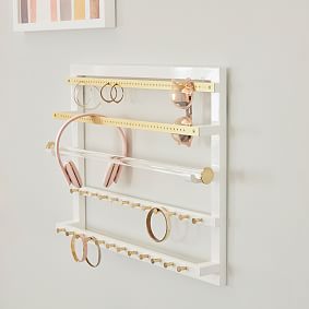 Elle Lacquer Wall Jewelry Organizer