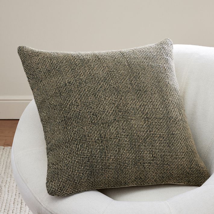 Faye Textured Linen Pillow Cover Pottery Barn Teen