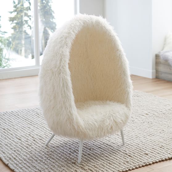 Faux Fur Cave Chair