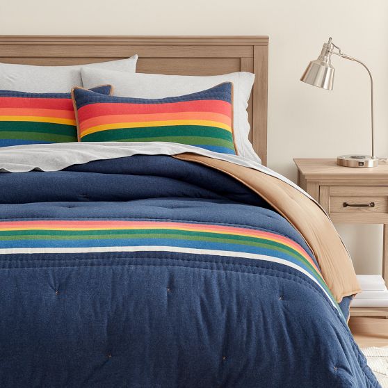 Pendleton® Crater Lake Stripe Comforter Pottery Barn Teen