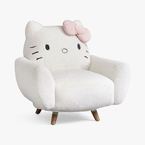 Hello Kitty® Chair, Badgley Fur Cloud Dancer