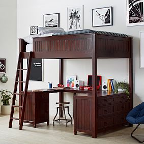 Beadboard Full Loft Bed