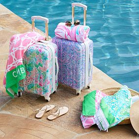 Lilly Pulitzer Towel Tote Bag - 40"x70" Beach Towel With Terrycloth Tote & Pockets, Let's Go Bananas Print - View #7