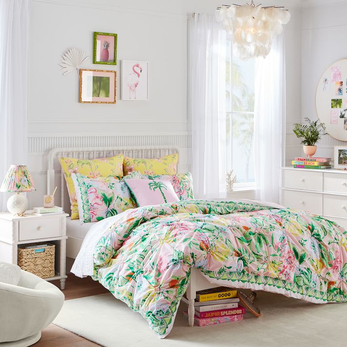 Lilly Pulitzer purchases x Pottery Barn Teen In the Swing of Things Tropical Sheet Set NEW