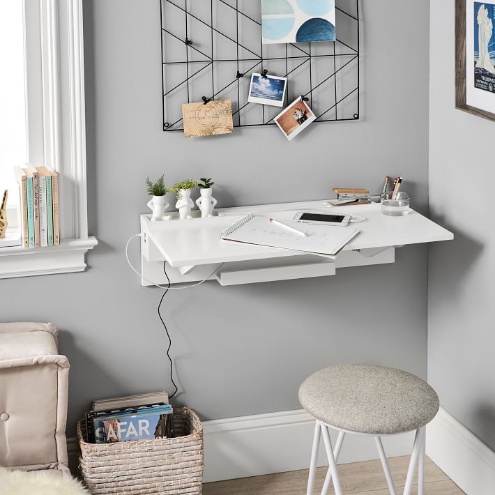 Usb Wall Desk 31.5 Pottery Barn Teen