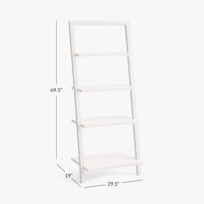 Beadboard Ladder Bookshelf 29.5 Pottery Barn Teen