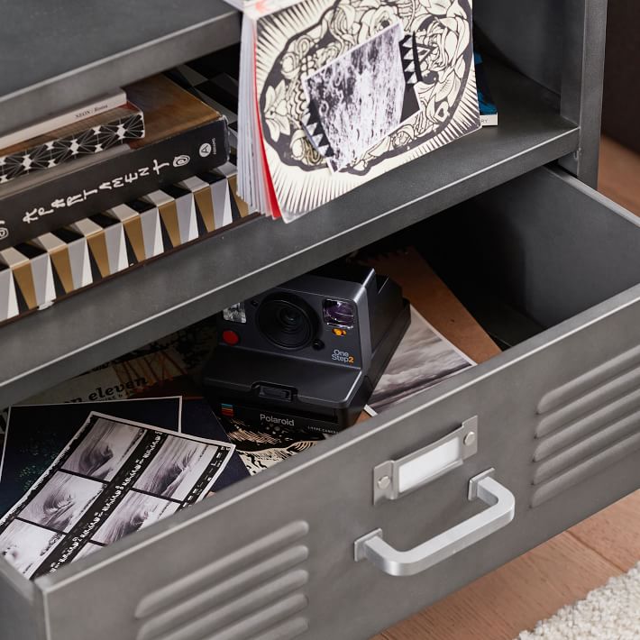 Locker style bedside table discount
