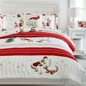 New outlets pottery barn kids grinch quilt