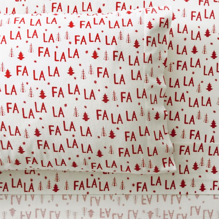 Fa La La Organic Flannel Sheet Set