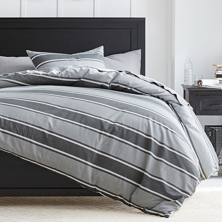 Jackson Stripe Organic Duvet Cover