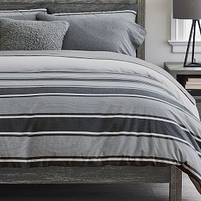 Jackson Stripe Organic Duvet Cover