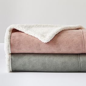 Faux suede blanket sale