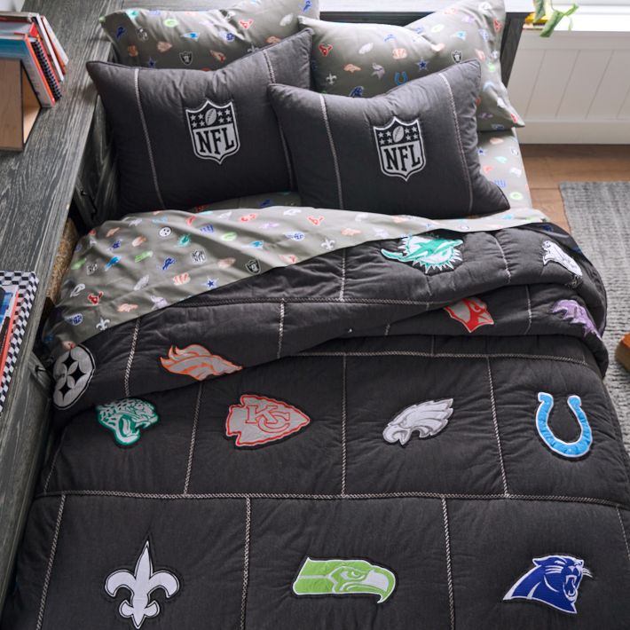 Pottery Barn Teen x NFL Brights Logo Sheet Set Twin Twin XL NEW outlet