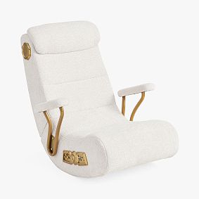 Textured Chenille Snow Gaming Chair