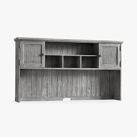 Beadboard Large Hutch, Smoked Charcoal