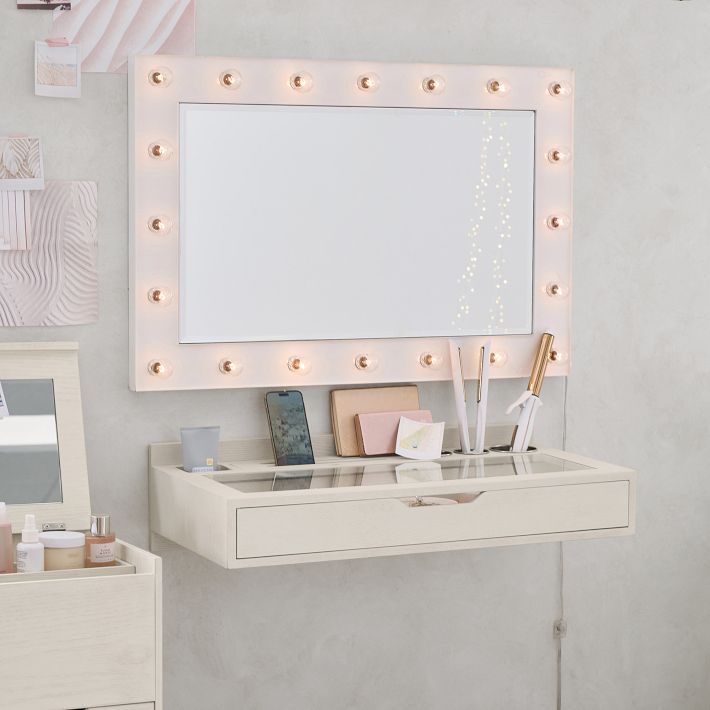 Marquee Light Wall Mirror (36&quot;x24&quot;)