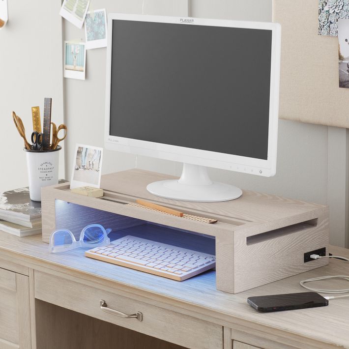 RGB Glowing Desk Riser | fashion RGB Desk Riser | Desk Riser | Ikea Desk Riser | Illuminated Desk Riser | 3D Printed Ikea Desk Riser