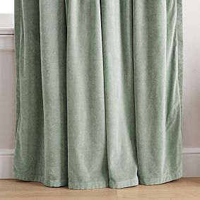 Velvet Smocked Top Blackout Curtain