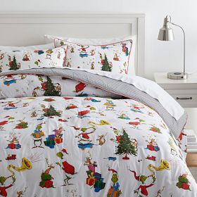 Dr. Seuss s The Grinch and Max Comforter Pottery Barn Teen