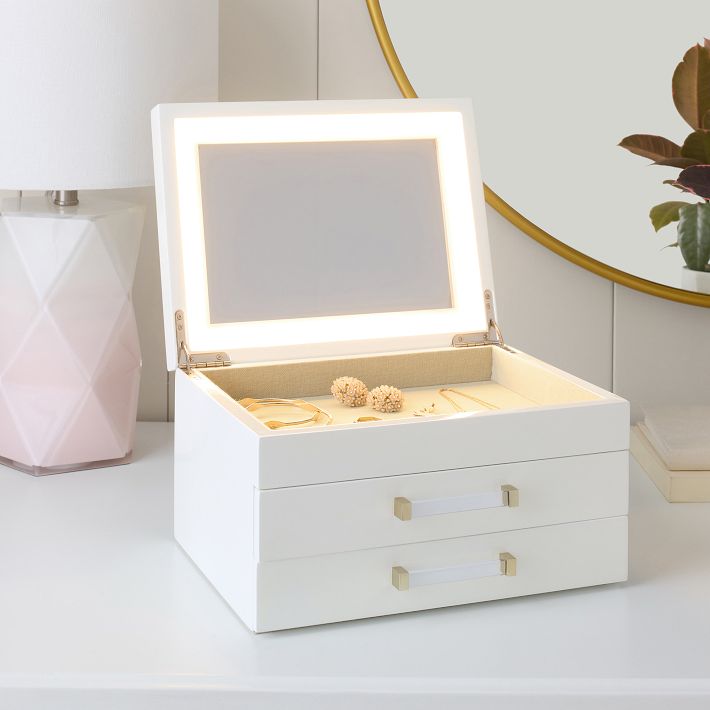 Elle Light-Up Jewelry Display Box | Pottery Barn Teen