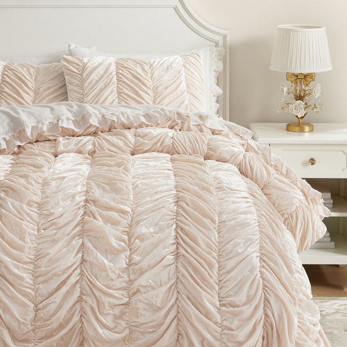 LoveShackFancy Velvet Palace Quilt King Quilt & 2 Shams