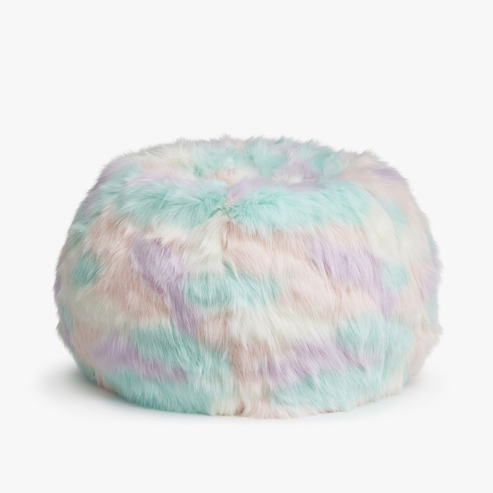 Unicorn Faux Fur Bean Bag Chair