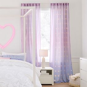 Fairy Light Sheer Curtain