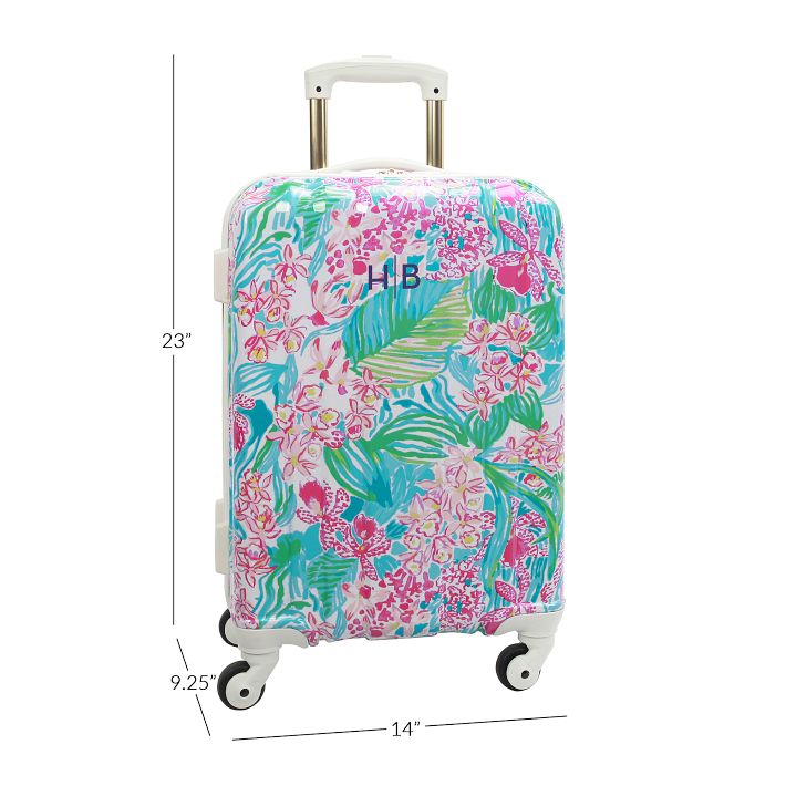 Lilly Pulitzer Via Amore Floral Channeled Hard Sided Luggage Pottery Barn Teen