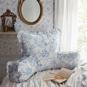 LoveShackFancy Damask Backrest Pillow Cover Pottery Barn Teen