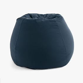 Canvada Ink Blue Outdoor Bean Bag Chair Slipcover, Large