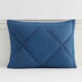 Denim Washed Rapids Sham