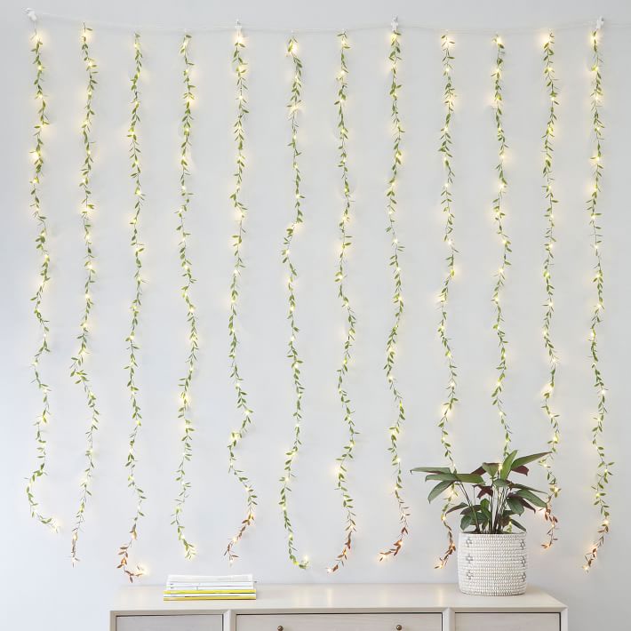 Open Box:  Curtain Leaf Waterfall String Lights