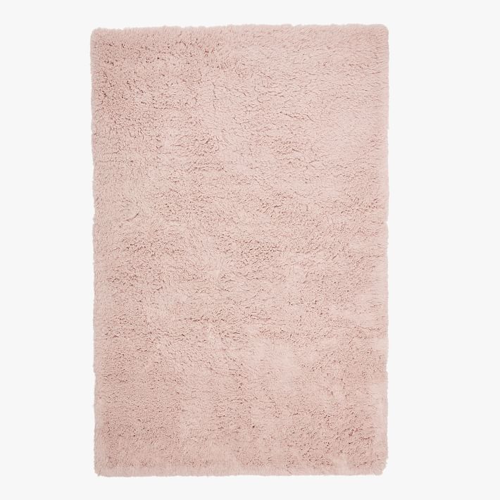 Ultra Plush Shag Wool Rug - Blush