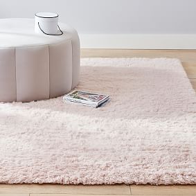 Ultra Plush Shag Wool Rug - Blush