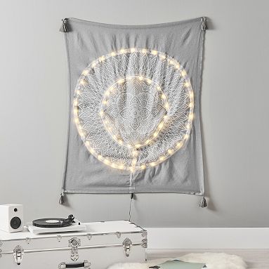 Fairy lights tapestry sale