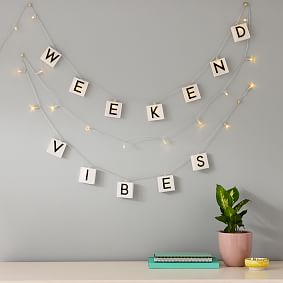 Personalized Light Box String Lights