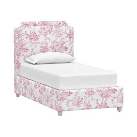 LoveShackFancy Classic Bed, Twin, Garden Damask Pink