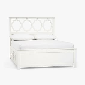 Evie Storage Bed, Full, Simply White