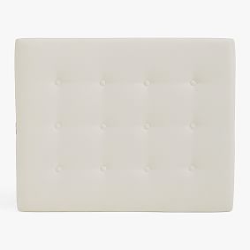 Tufted Tech Smart Faux Headboard, Performance Everyday Velvet Ivory, Twin