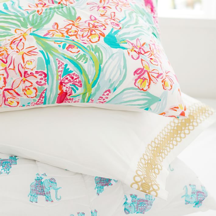 Lilly Pulitzer Border Duvet good Cover Only