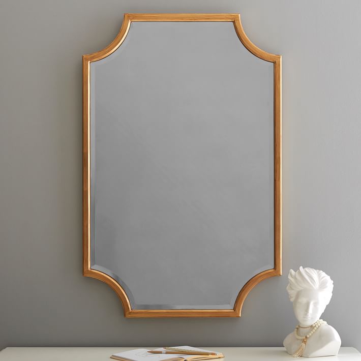 Scallop Gold Leaf Mirror