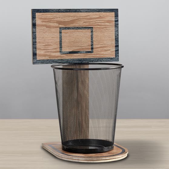 Storage Basketball Hoop Trashcan | Pottery Barn Teen