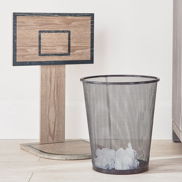 Storage Basketball Hoop Trashcan | Pottery Barn Teen