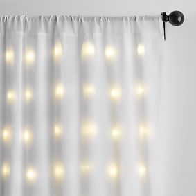 Fairy Light Sheer Curtain