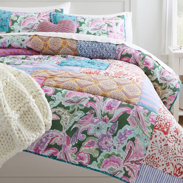 Pottery Barn Teen “Amaranta” Patchwork popular Quilt TWIN